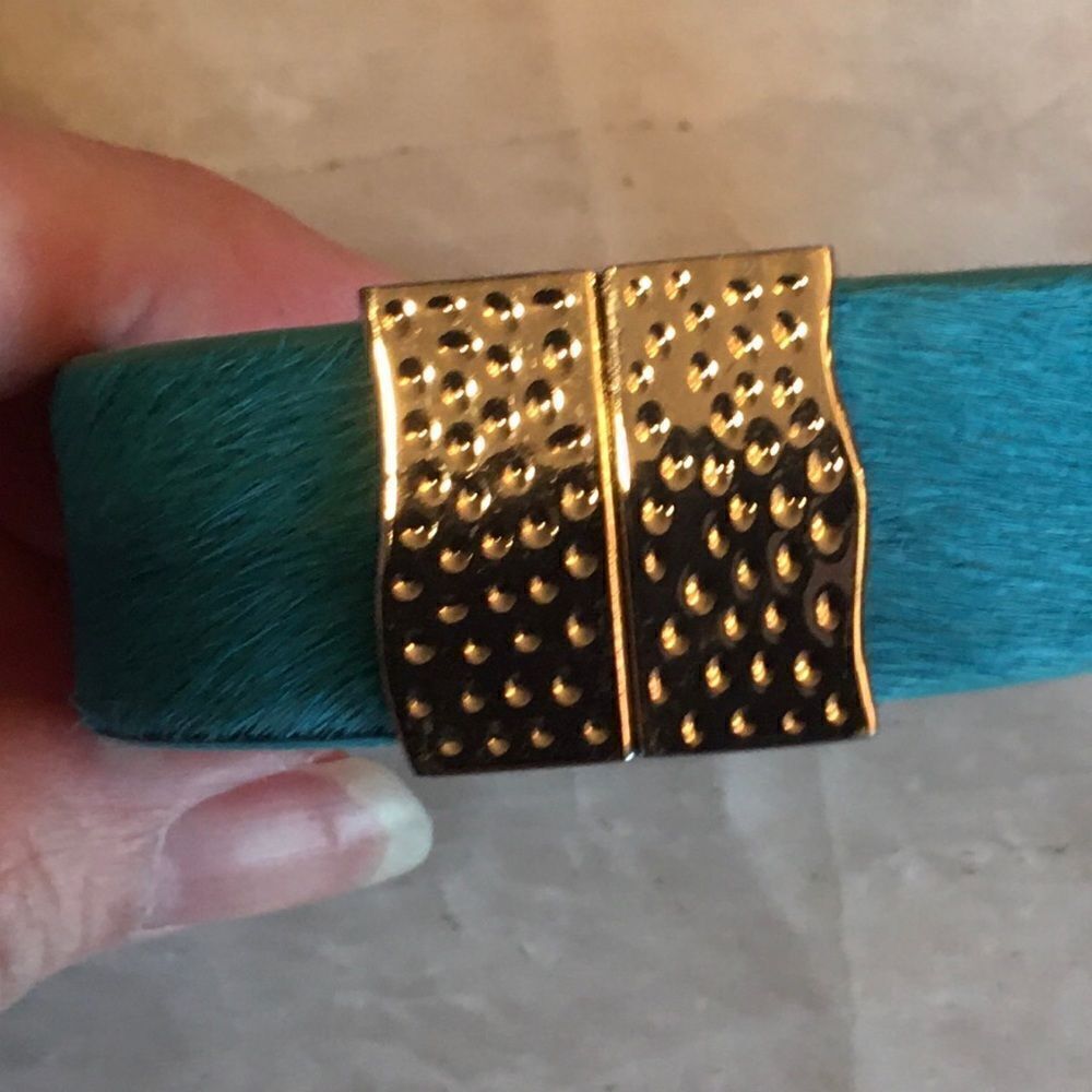 GREEN CALF Hair Haley Rustic Cuff!